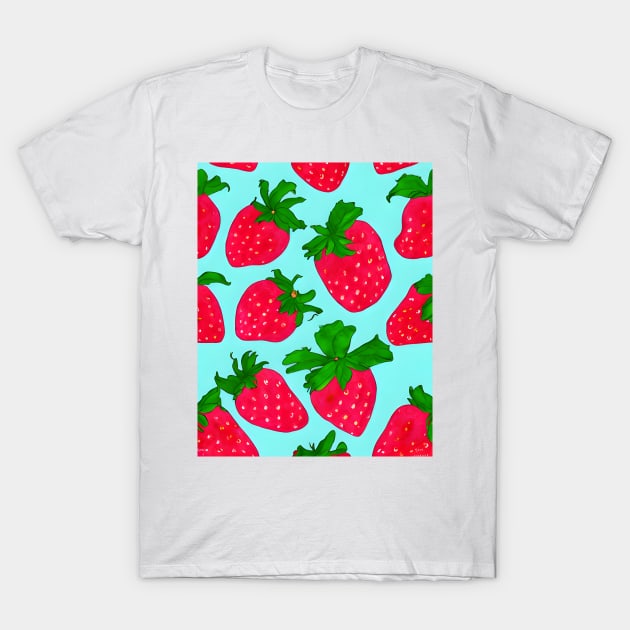 Strawberries T-Shirt by Bizaire